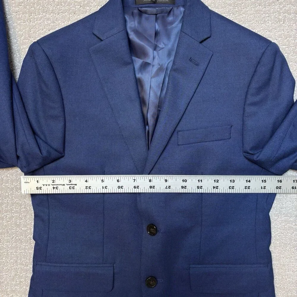 Lauren Ralph Lauren Boys Blue Blazer Sport Coat Sz 12R Preppy Classic Formal